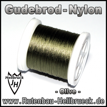 Gudebrod Bindegarn - Nylon - Farbe: Olive